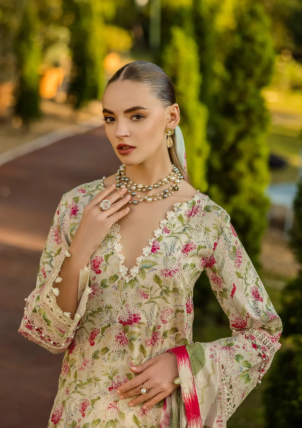 ELAF PRINT CHIKANKARI UN-STITCHED 3PC | ELK-02B