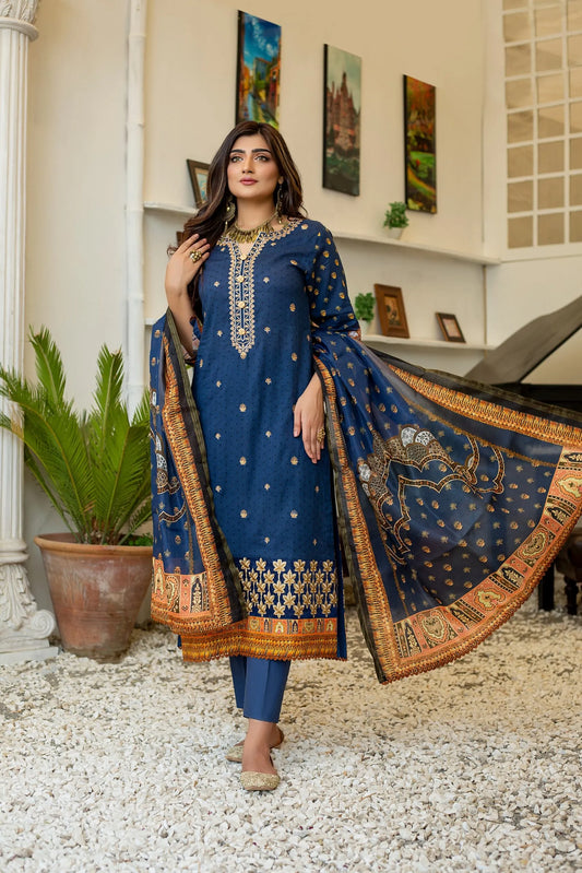 SUBHHATA MASAKALI EMBROIDERED LAWN BY ZS-06
