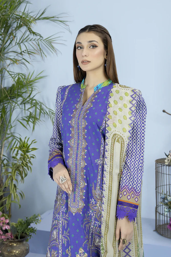 ALLURE BY JOHRA UN-STITCHED 3PC | JH-738-AU