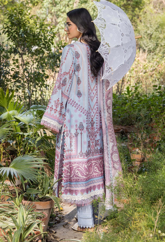 JASMINE UN-STITCHED LAWN  ADAN LIBAS -2365