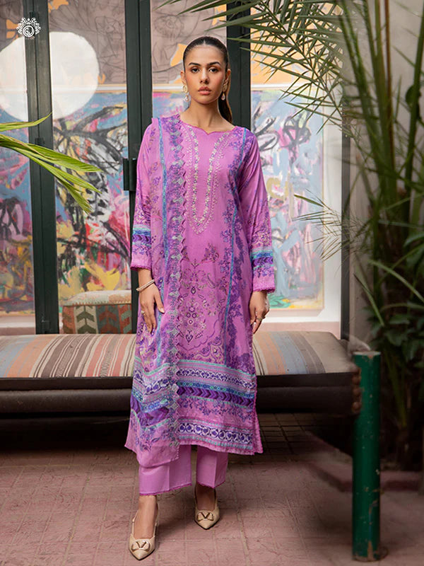 Akira By Gulljee Printed Embroidered Lawn Collection - D6