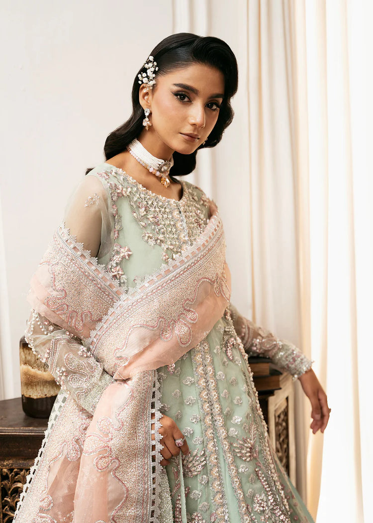 INAYAT ALIF BY AJR LUXURY WEDDING UN-STITCHED 3PC| TEEL-TALE