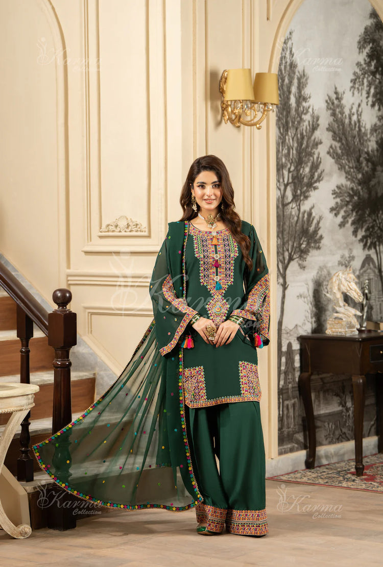 ROOHI KARMA- Emerald Green