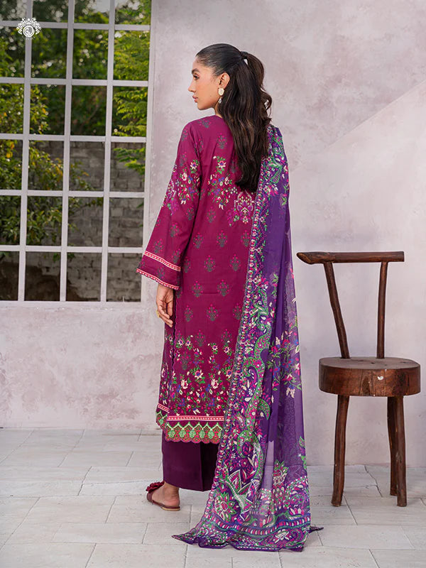 Mahlij By Gulljee Printed Embroidered Lawn Collection - D06