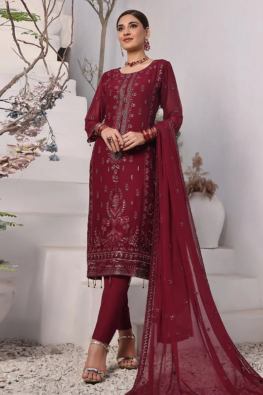 Fleur By Soghat Unstitched 3 Piece Festive Emb Luxury Chiffon Collection'2024-SF-06