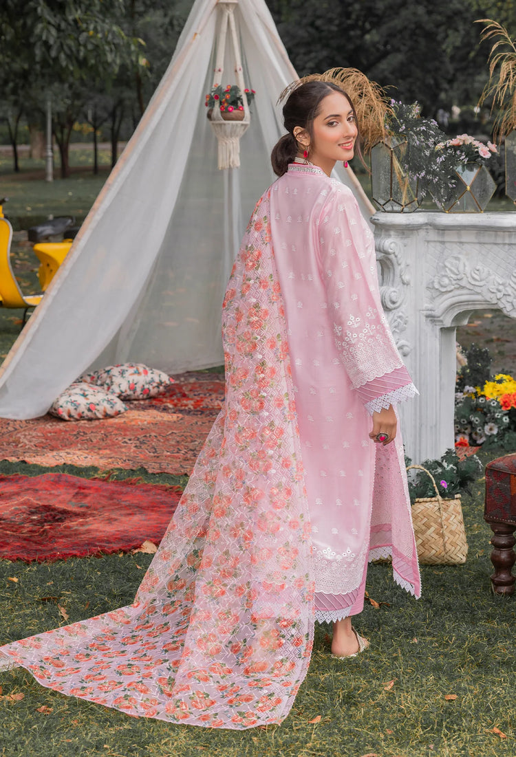 ADAN LIBAS CHIKANKARI UN-STITCHED LAWN - 08