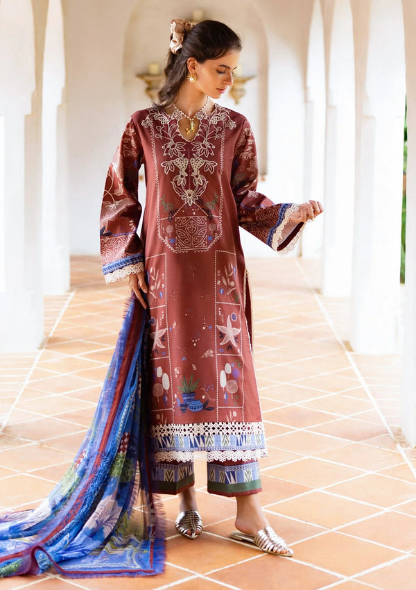 MIRASOL BY HEMLINE UN-STITCHED 3PC | SANTO MIO