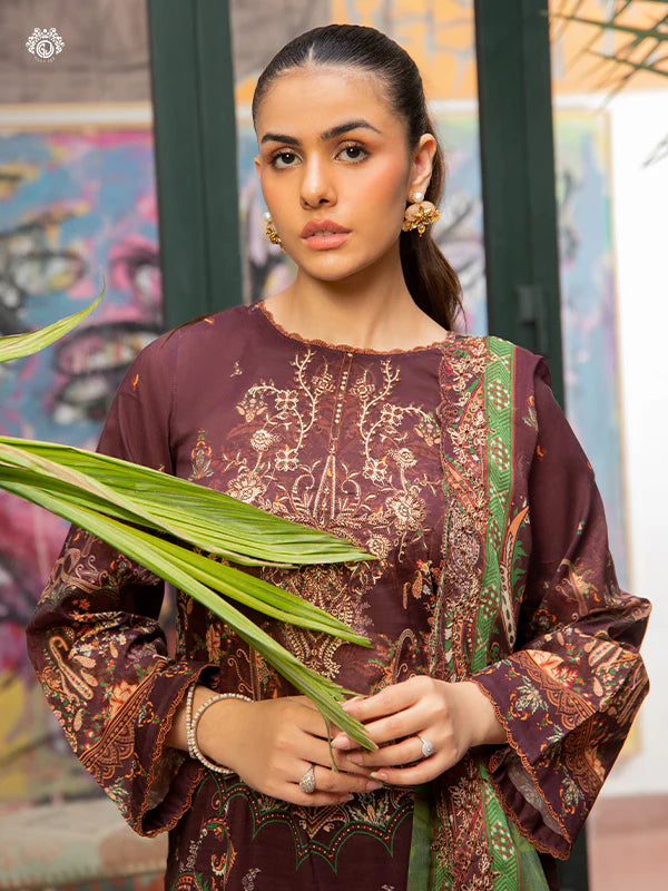 Akira By Gulljee Printed Embroidered Lawn Collection - D7