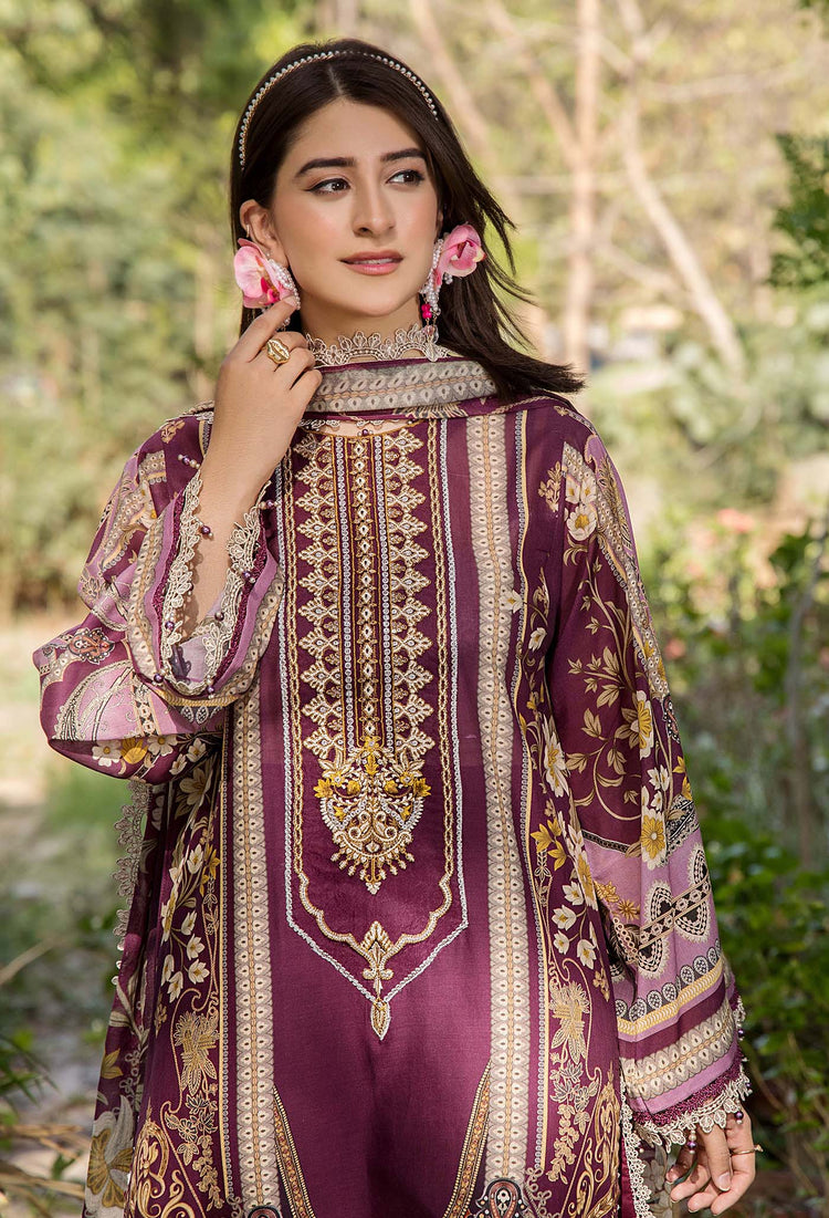 JASMINE UN-STITCHED LAWN  ADAN LIBAS -2366