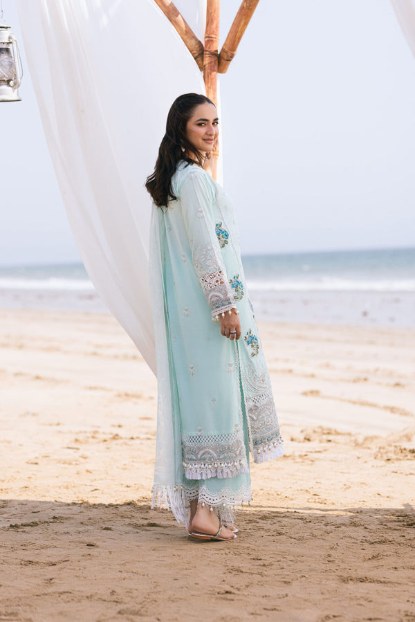 SAGAR KINARAY LUXURY LAWN EMBROIEDRED UN-STITCHED BY ZARPOSH- DIVINE