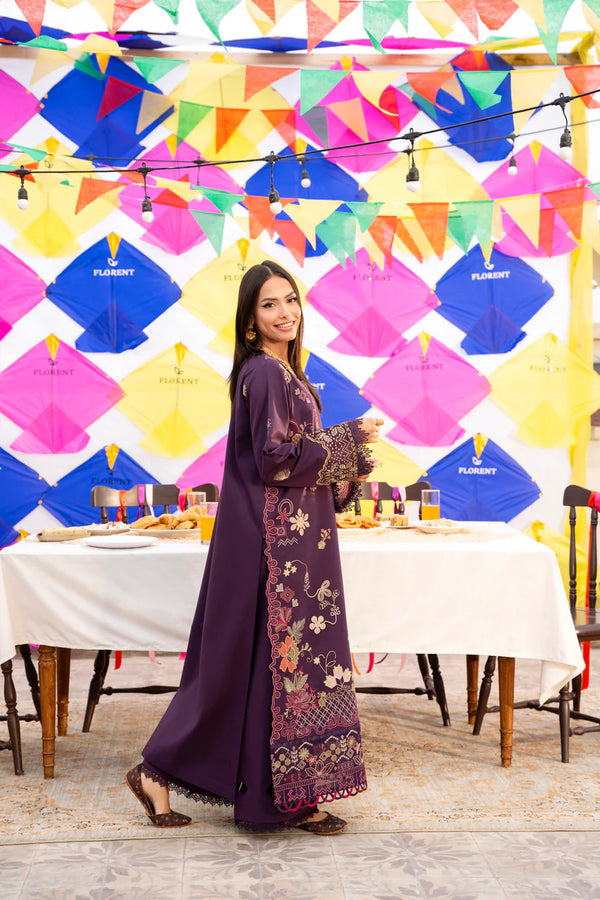 BASANT CHIKANKARI LUXURY BY FLORENT UNSTITCHED| 2026-FBC -1A