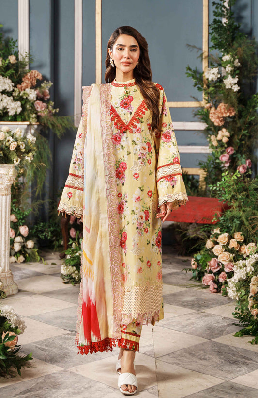 PRINTKARI BY ALZOHAIB CUTWORK UN-STITCHED 3PC | D-07