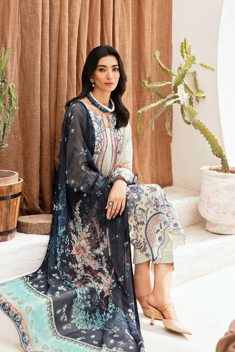 MASHAAL BY RAMSHA LUXURY LAWN-3PC | L-1107