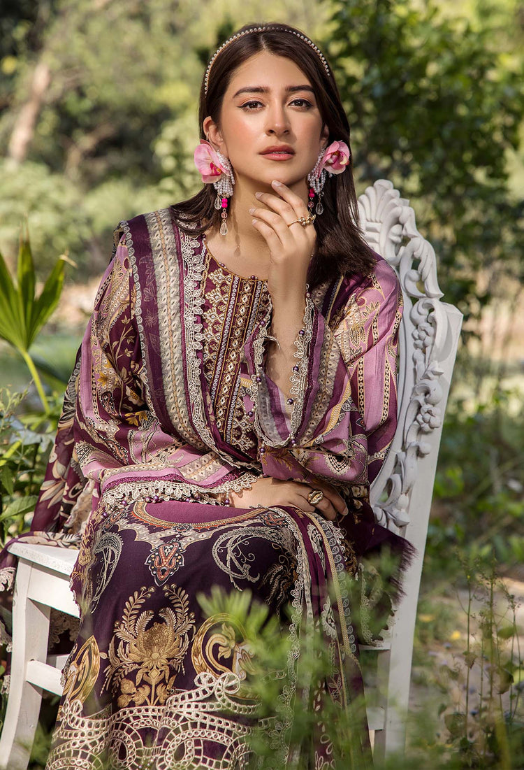 JASMINE UN-STITCHED LAWN  ADAN LIBAS -2366