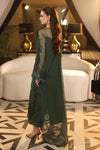 MARIA B CHIFFON WEDDING-26-207-PINE GREEN