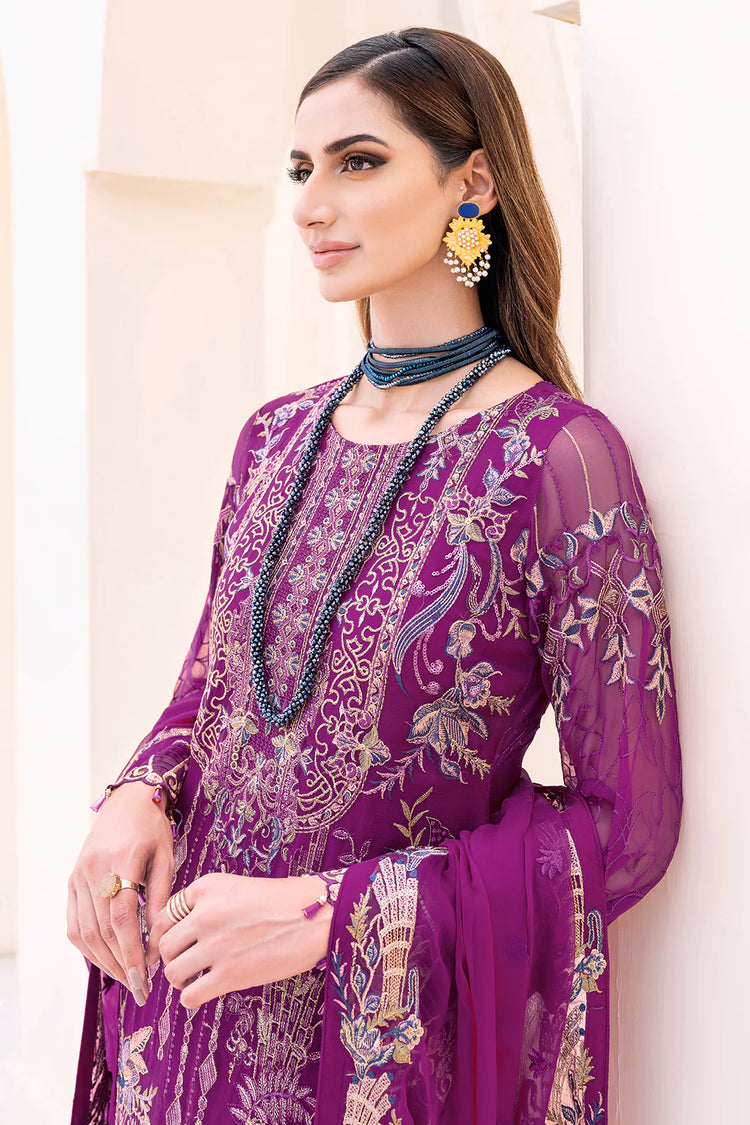 RAMSHA CHIFFON EMBROIDERED UN-STITCHED D-2307