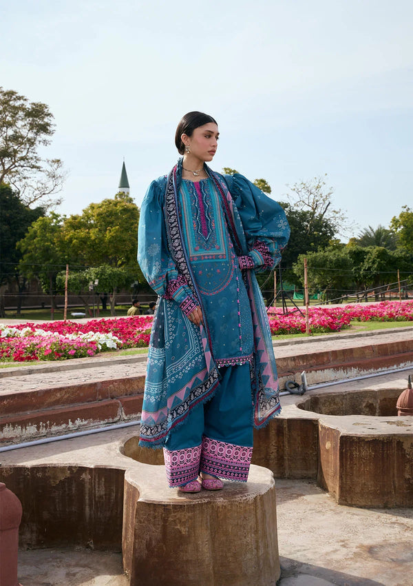Aangan-Print Chiffon'26 By Kahf - KPS-4A FALAK ARA