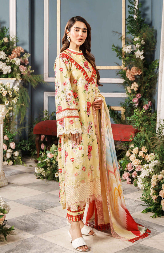 PRINTKARI BY ALZOHAIB CUTWORK UN-STITCHED 3PC | D-07