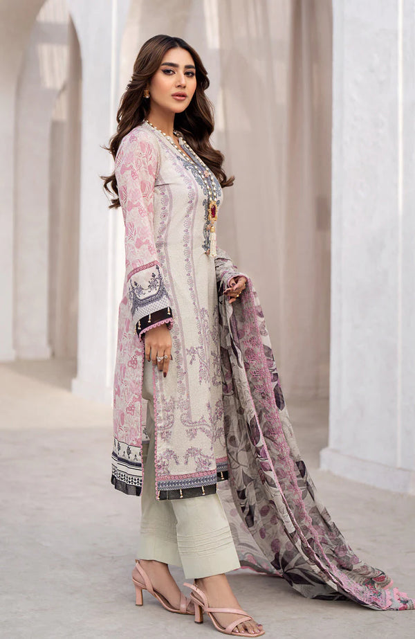 SUNSHINE BLOOM BY ALZOHAIB UN-STITCHED 3PC| D-07