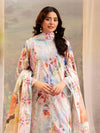 CHIKANKARI 3-Piece Unstitched Digital Printed Lawn Suit