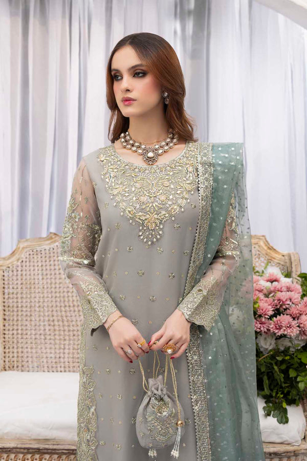ZARDOZI NIKAH- 07 ICE BLUE