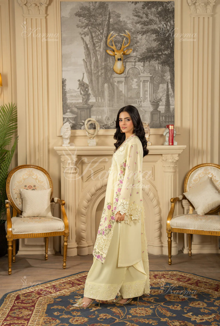 ROOHI KARMA- Butter Cream Yellow