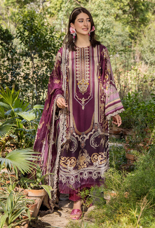 JASMINE UN-STITCHED LAWN  ADAN LIBAS -2366