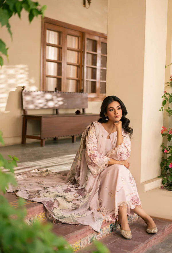 MEHRMAA BY HUMDUM UN-STITCHED 3PC | D07 Nuraaya