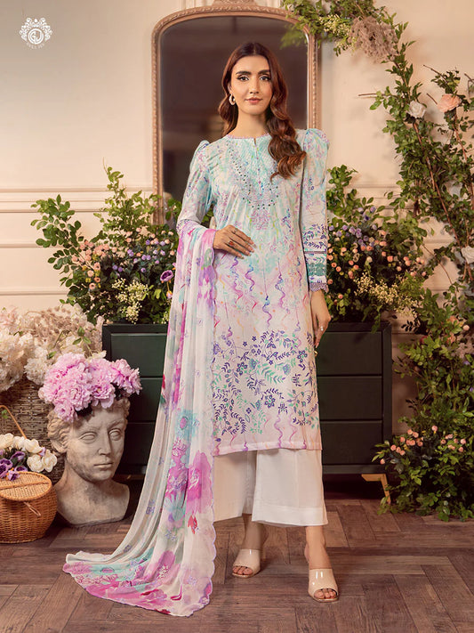 MEERA BY GULLJEE | EMBROIDERED LAWN | D-10