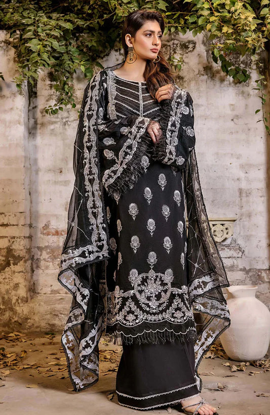 Adans Libas Embroidered Lawn Unstitched 3 Piece Suit - 4774