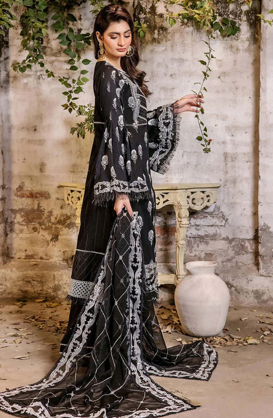 Adans Libas Embroidered Lawn Unstitched 3 Piece Suit - 4774