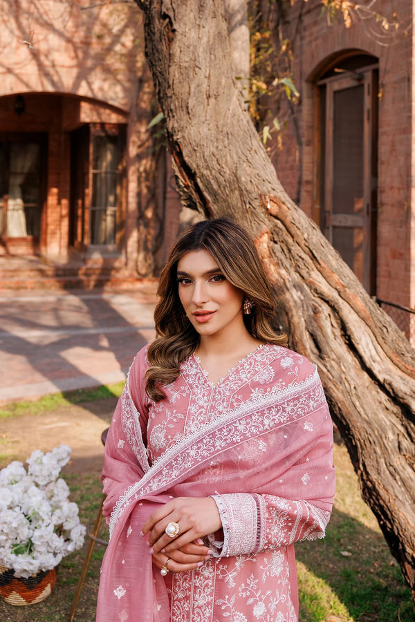 FARASHA DASTOOR UN-STICHED 3PC|PEARL MIST