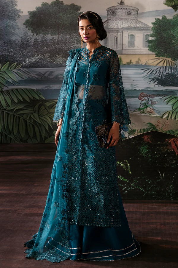 LA FUCHSIA FESTIVE UNSTITCHED BY AFROZEH - ALBA