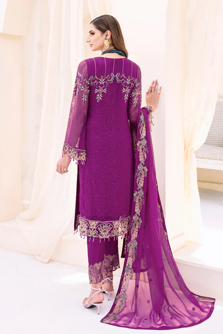 RAMSHA CHIFFON EMBROIDERED UN-STITCHED D-2307