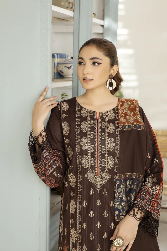 BLOSSOM BY JOHRA JACQUARD UN-STITCHED 3PC | JH-756-BM