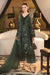 MARIA B CHIFFON WEDDING-26-207-PINE GREEN