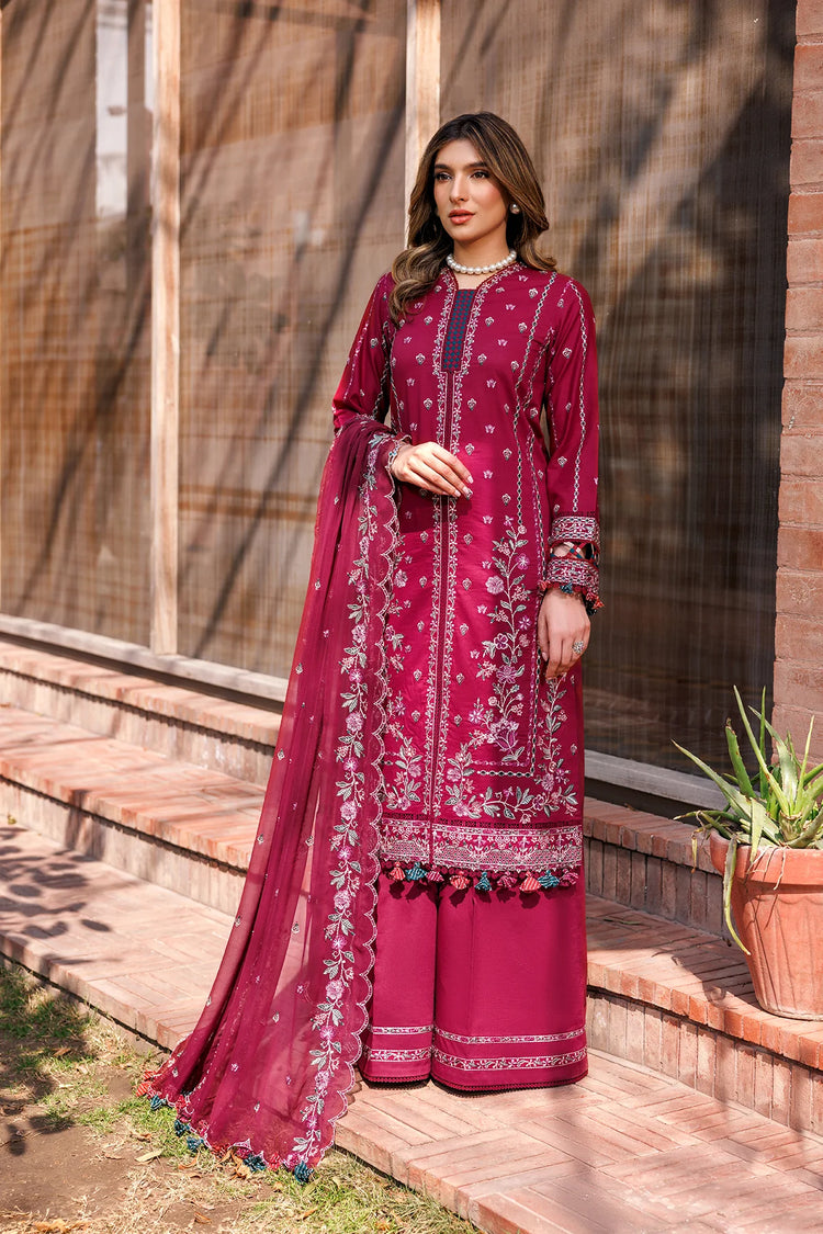 KAAVISH FESTIVE LAWN BY FARASHA|GARNET GLAM