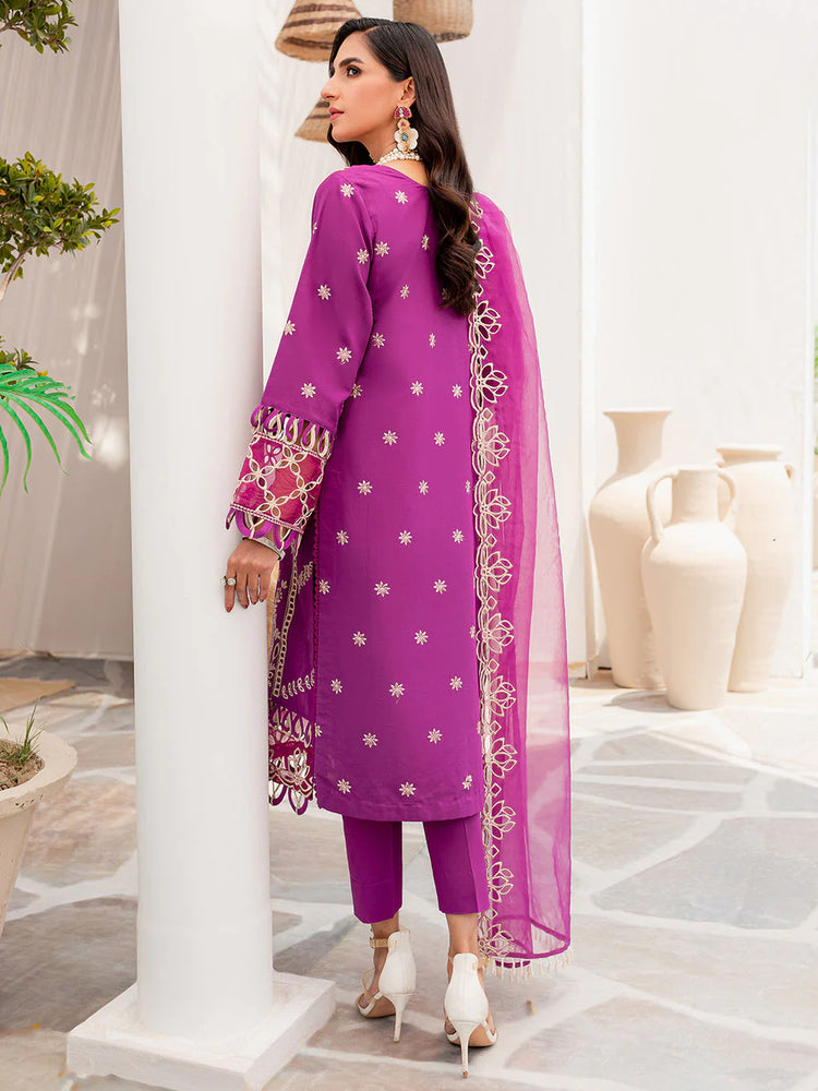 DASTAK FESTIVE LAWN UN-STITCHED BY PARISHAY -DF-02