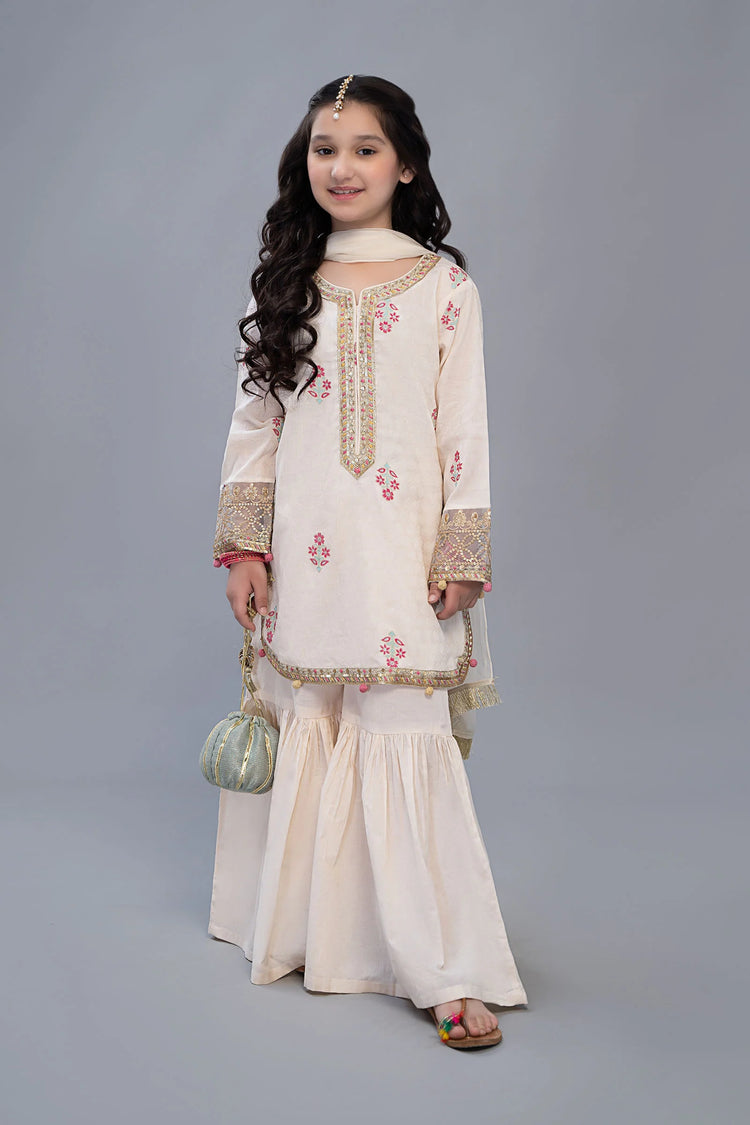 MARIA B KIDS MKD-EF23-01 OFF WHITE