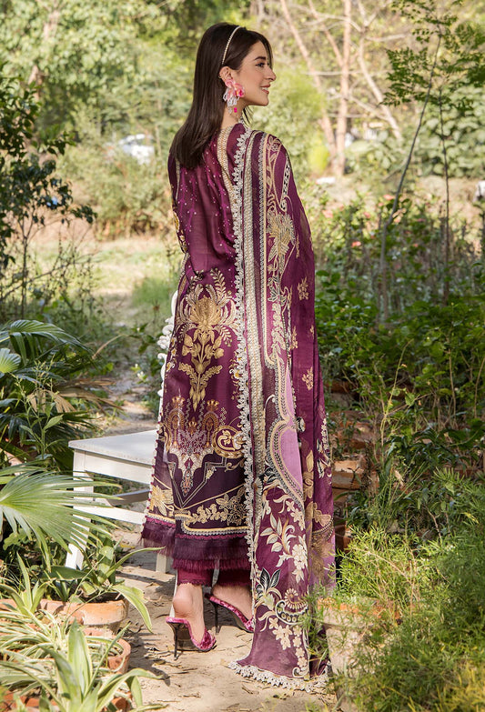 JASMINE UN-STITCHED LAWN  ADAN LIBAS -2366