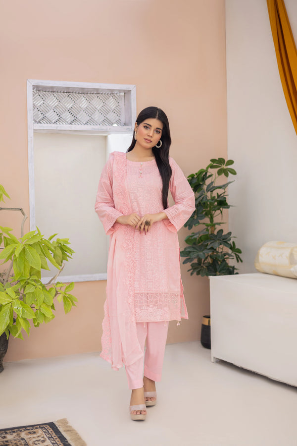 GEORGIA SEMI-STITCHED LAWN BY ZAINAB FAZLANI - ELLE