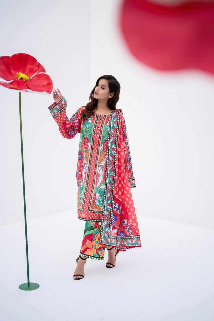 STELLA BY REGALIA PRINTED LAWN | D-07