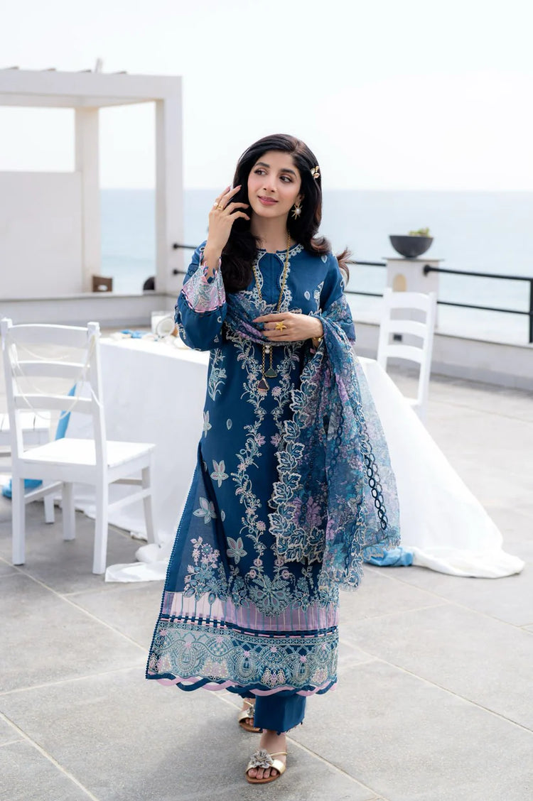 SAAGAR BY AABYAAN LUXURY FESTIVE LAWN | AZURA