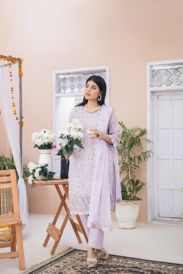GEORGIA SEMI-STITCHED LAWN BY ZAINAB FAZLANI - DHANAK