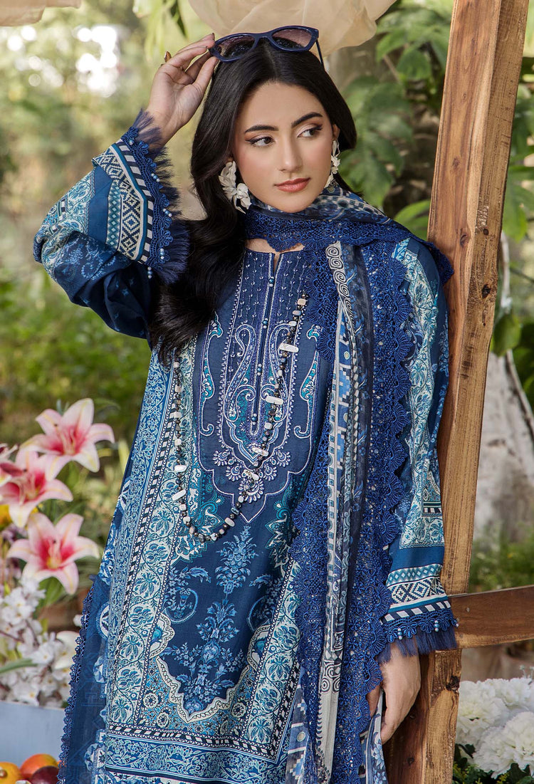 JASMINE UN-STITCHED LAWN  ADAN LIBAS -2367