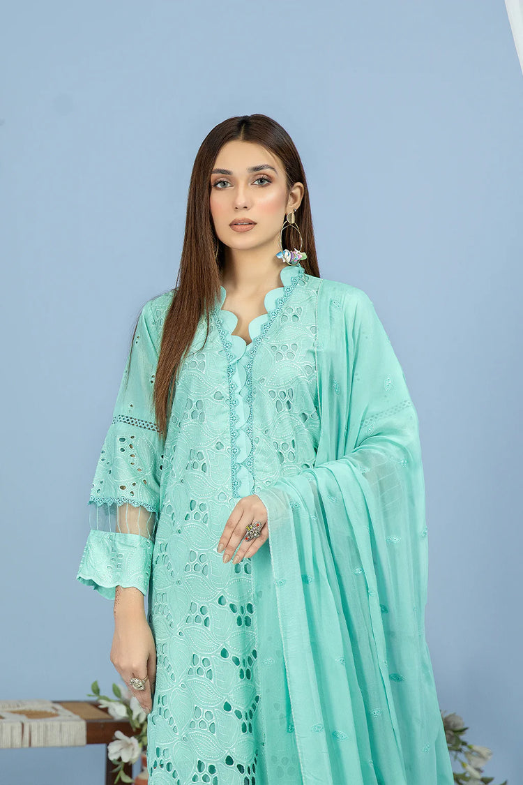 CELESTE UN-STITCHED CHIKANKARI LAWN EMBROIDERED BY JOHRA -Jh 736