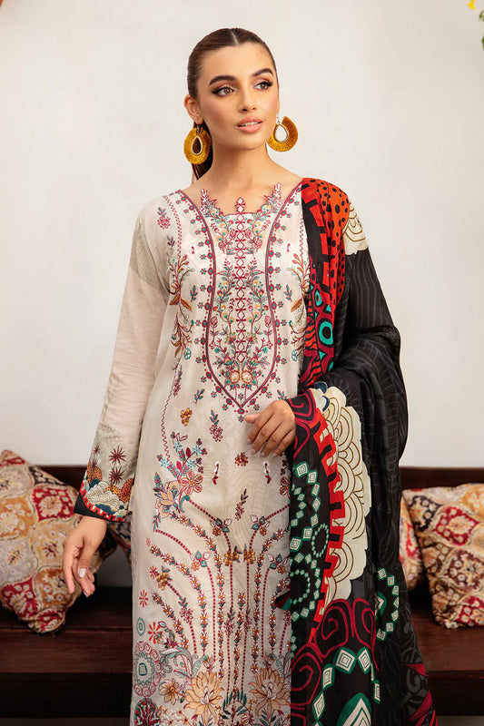 MASHAAL BY RAMSHA LUXURY LAWN-3PC | L-1208