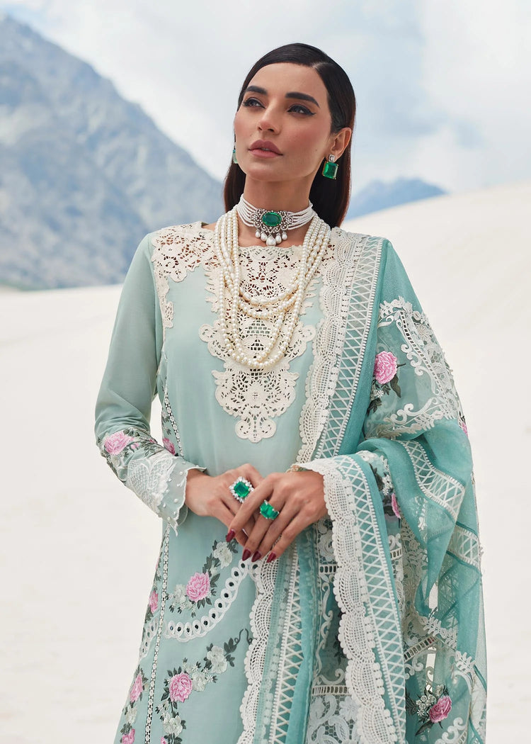 SAIRA SHAKIRA LUXURY EMBROIDERED LAWN || CRIMSON || CS-07