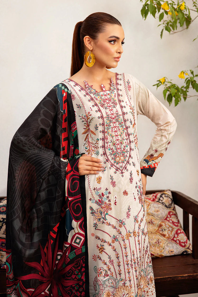 MASHAAL BY RAMSHA LUXURY LAWN-3PC | L-1208