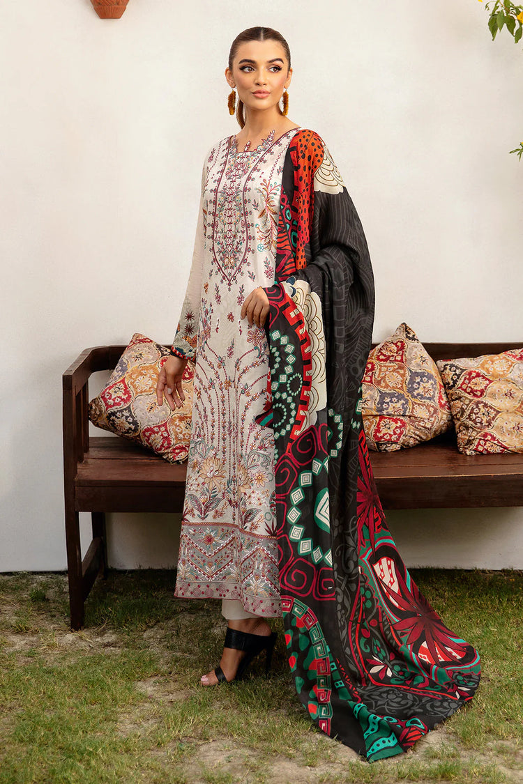 MASHAAL BY RAMSHA LUXURY LAWN-3PC | L-1208